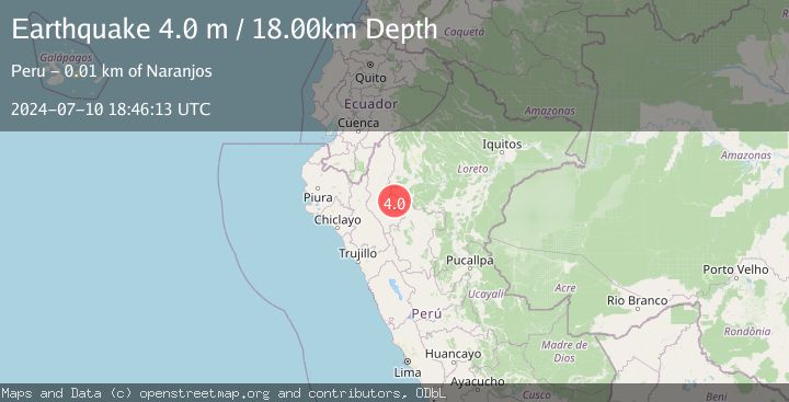 Map of NORTHERN PERU