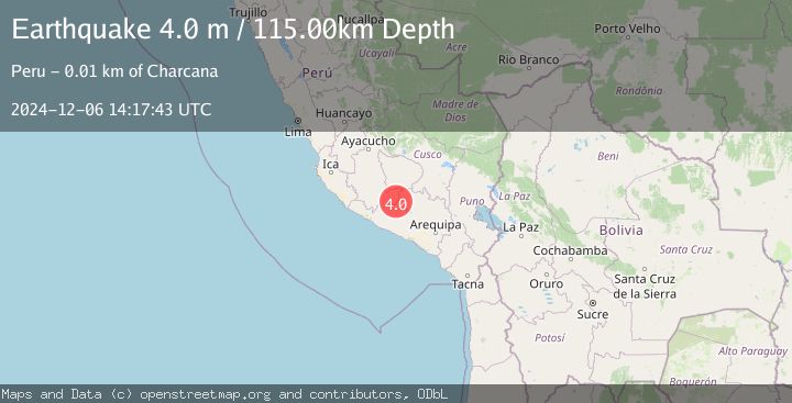 Map of SOUTHERN PERU