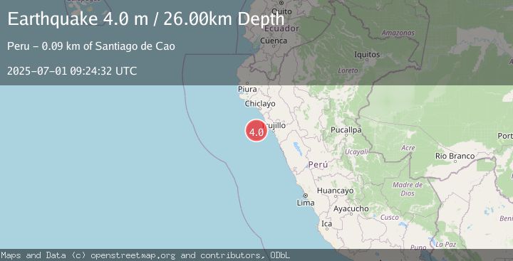 Map of OFF COAST OF NORTHERN PERU