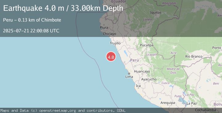 Map of OFF COAST OF NORTHERN PERU