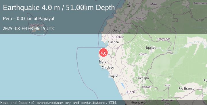 Map of PERU-ECUADOR BORDER REGION