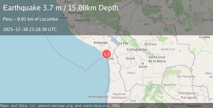 Map of SOUTHERN PERU