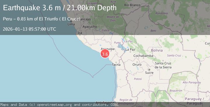 Map of SOUTHERN PERU