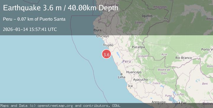 Map of OFF COAST OF NORTHERN PERU