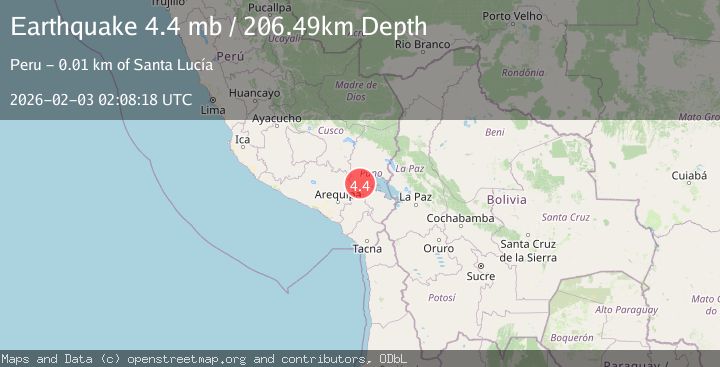 Map of SOUTHERN PERU