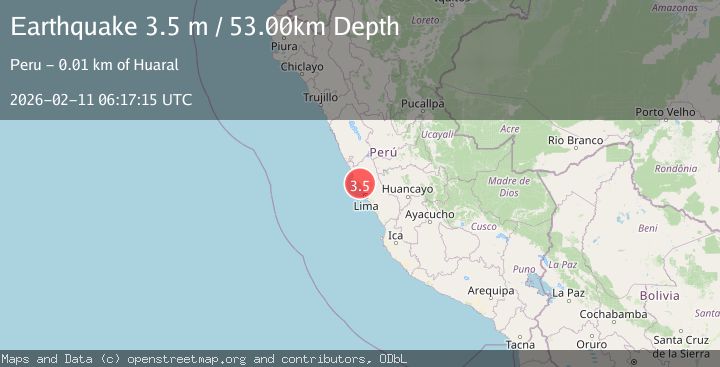 Map of NEAR COAST OF CENTRAL PERU