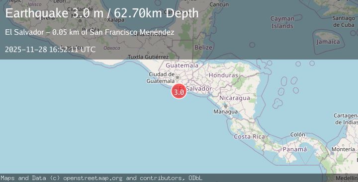 Map of OFFSHORE GUATEMALA