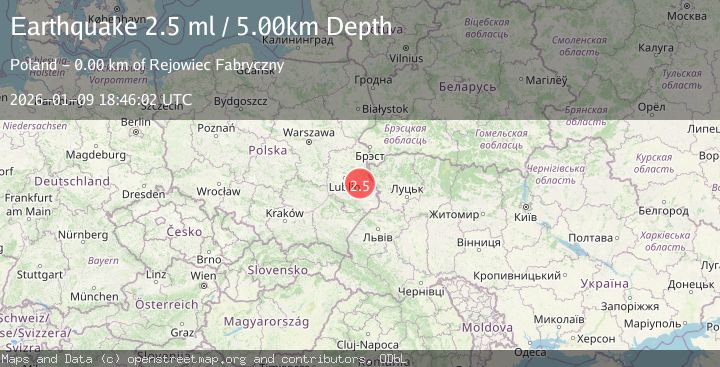 Map of POLAND-BELARUS-UKRAINE BORDER RG