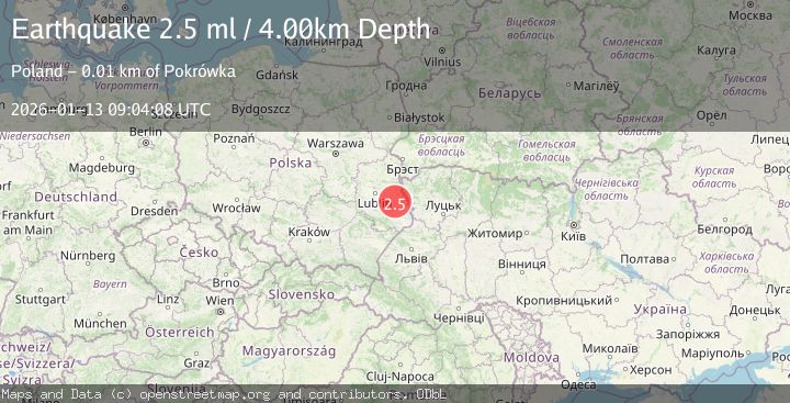 Map of POLAND-BELARUS-UKRAINE BORDER RG