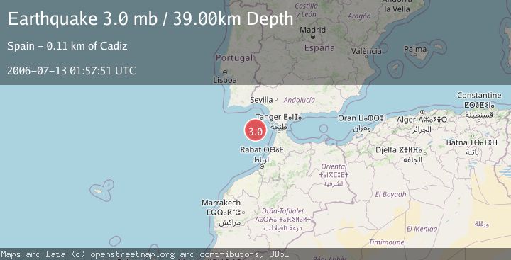 Map of STRAIT OF GIBRALTAR