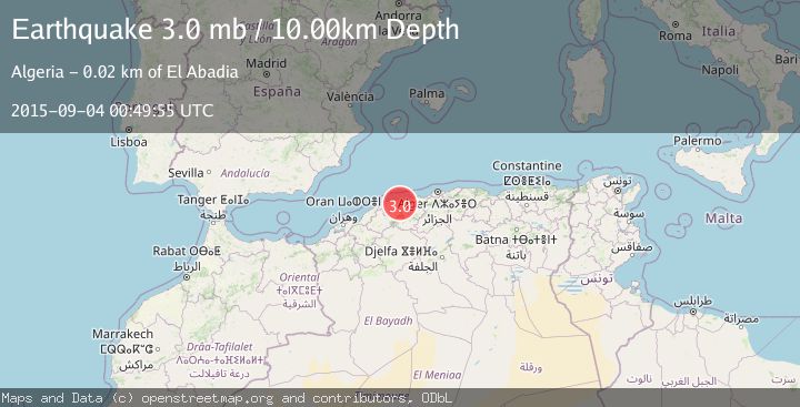 Map of NORTHERN ALGERIA