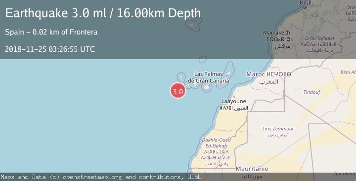 Map of CANARY ISLANDS, SPAIN REGION