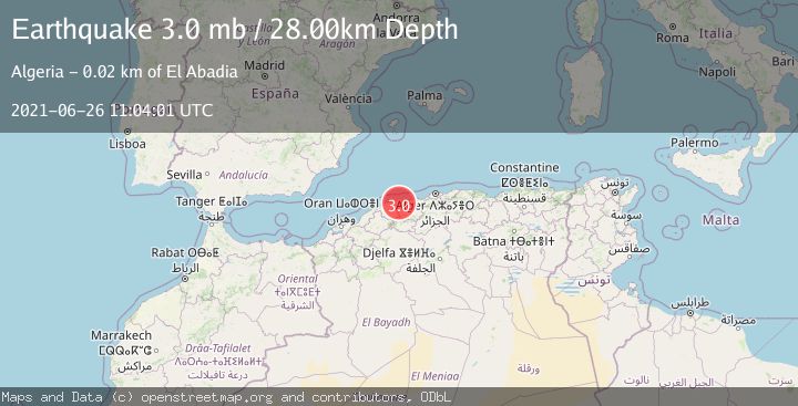Map of NORTHERN ALGERIA