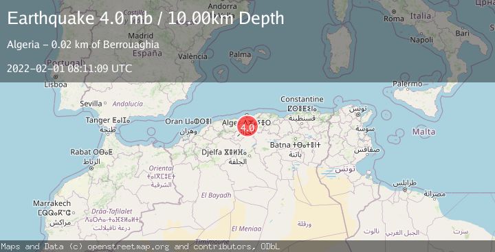 Map of NORTHERN ALGERIA