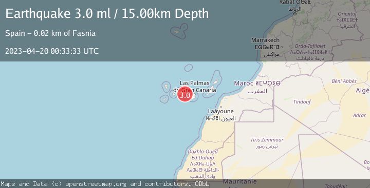 Map of CANARY ISLANDS, SPAIN REGION