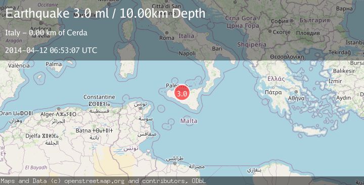 Map of SICILY, ITALY