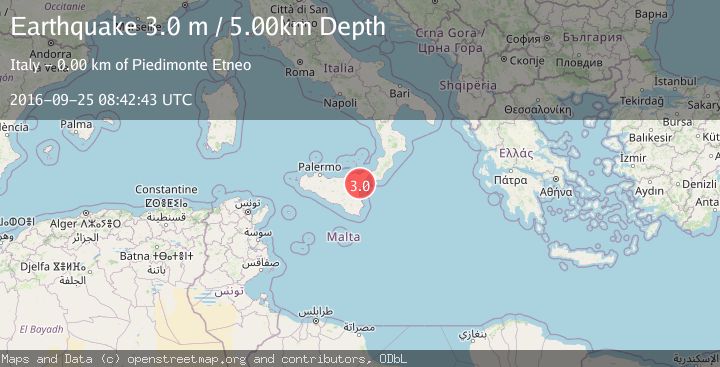 Map of SICILY, ITALY