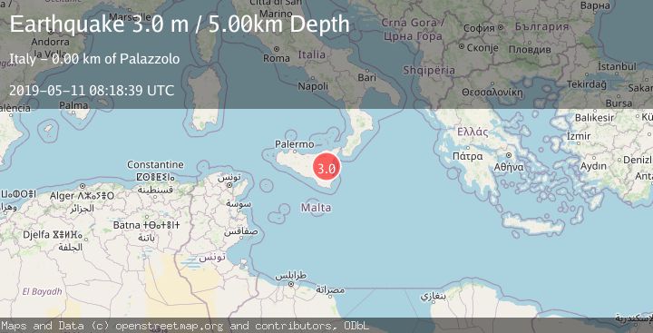 Map of SICILY, ITALY