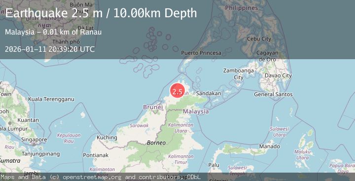 Map of SABAH, MALAYSIA