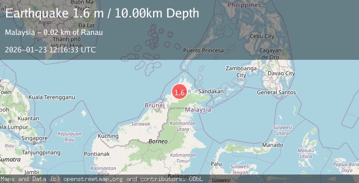 Map of SABAH, MALAYSIA