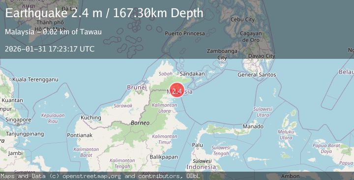 Map of SABAH, MALAYSIA