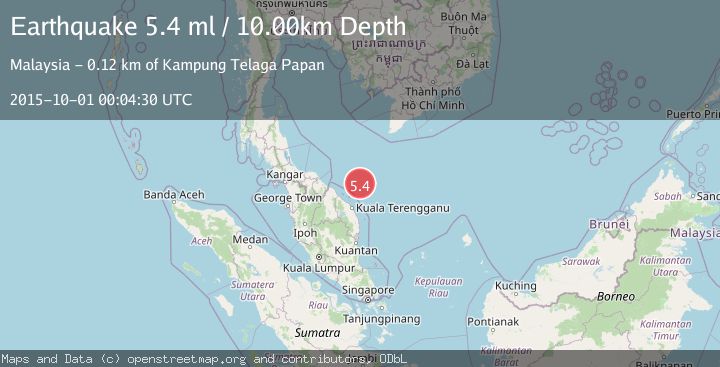 Map of GULF OF THAILAND
