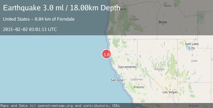 Map of OFFSHORE NORTHERN CALIFORNIA