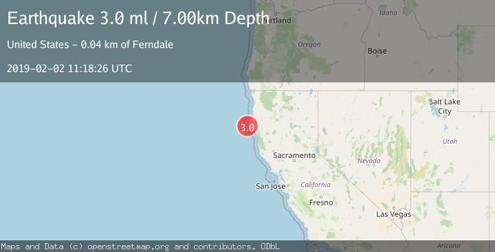 Map of OFFSHORE NORTHERN CALIFORNIA