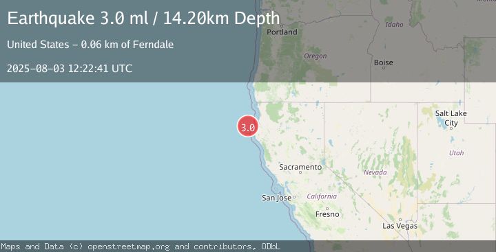 Map of OFFSHORE NORTHERN CALIFORNIA