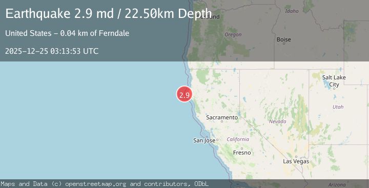 Map of OFFSHORE NORTHERN CALIFORNIA