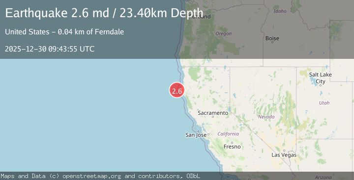 Map of OFFSHORE NORTHERN CALIFORNIA