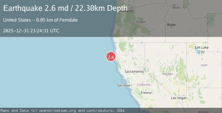 Map of OFFSHORE NORTHERN CALIFORNIA