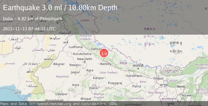 Map of NEPAL-INDIA BORDER REGION