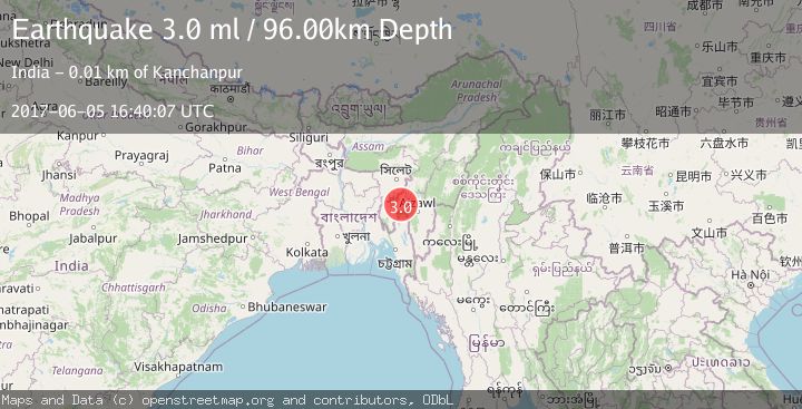 Map of INDIA-BANGLADESH BORDER REGION