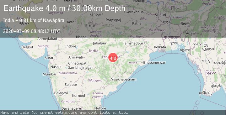 Map of CHHATTISGARH, INDIA