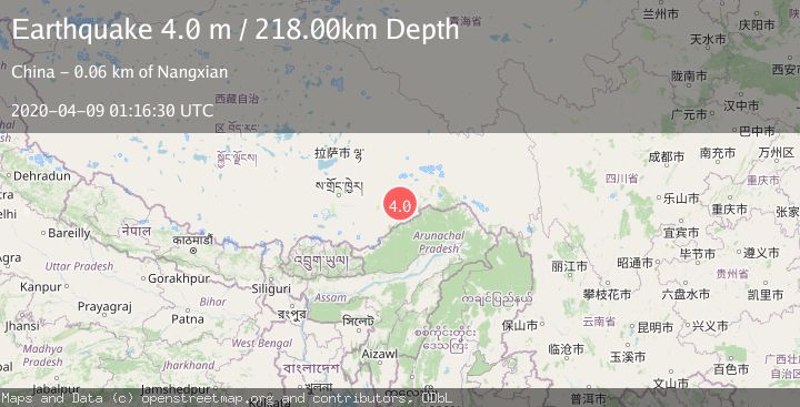 Map of EASTERN XIZANG
