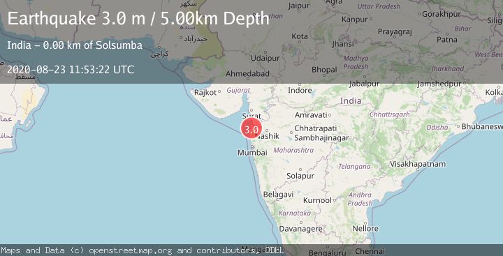 Map of NEAR THE COAST OF GUJARAT, INDIA