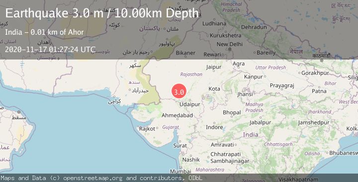 Map of RAJASTHAN, INDIA