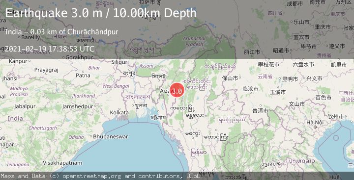 Map of MANIPUR, INDIA REGION