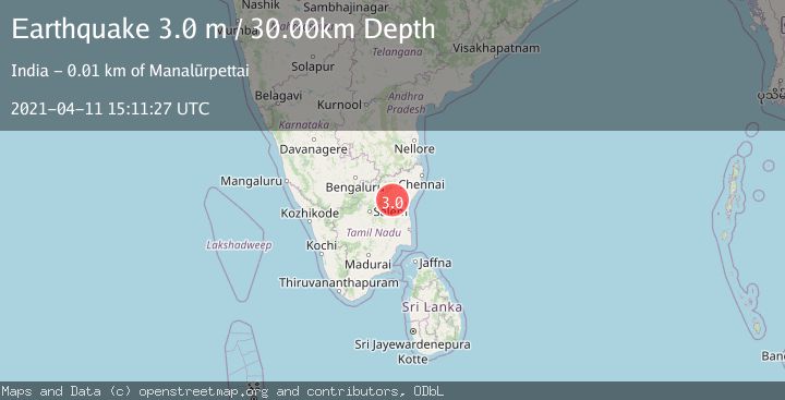 Map of TAMIL NADU, INDIA
