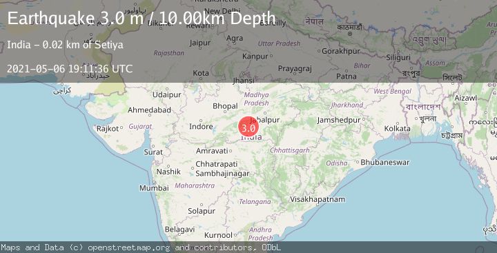 Map of MADHYA PRADESH, INDIA