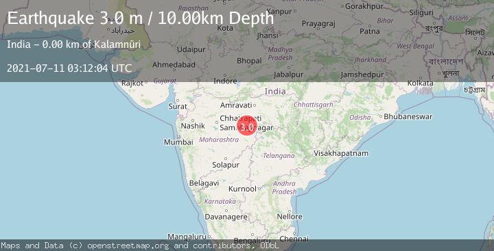 Map of MAHARASHTRA, INDIA