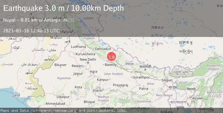 Map of NEPAL-INDIA BORDER REGION