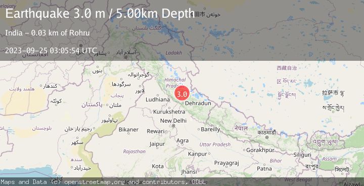 Map of HIMACHAL PRADESH, INDIA