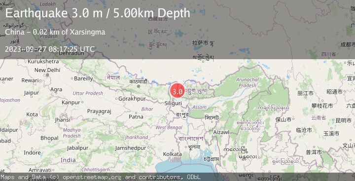 Map of SIKKIM, INDIA
