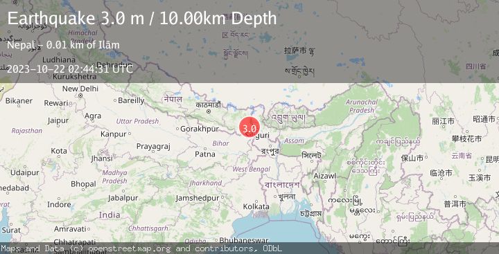 Map of NEPAL-INDIA BORDER REGION