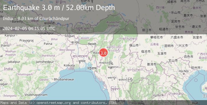 Map of MANIPUR, INDIA REGION