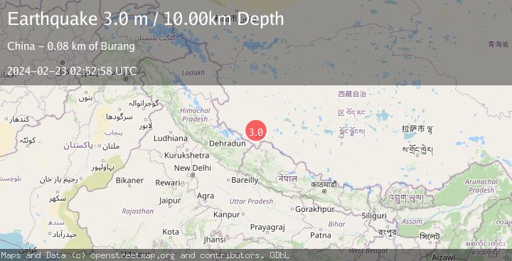 Map of WESTERN XIZANG