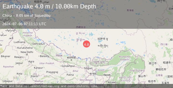 Map of WESTERN XIZANG