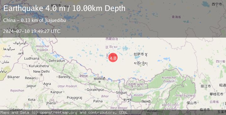 Map of WESTERN XIZANG